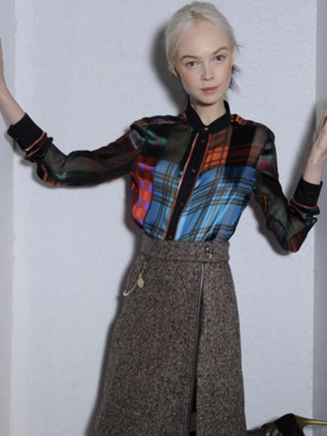 <p>Sportmax deserves recognition for giving one of the best examples of such Frankensteinery. As many as four different textiles were combined to create an elegant and youthful collection. Tweed, cashmere, nylon and wool were used on coats and dresses, ja