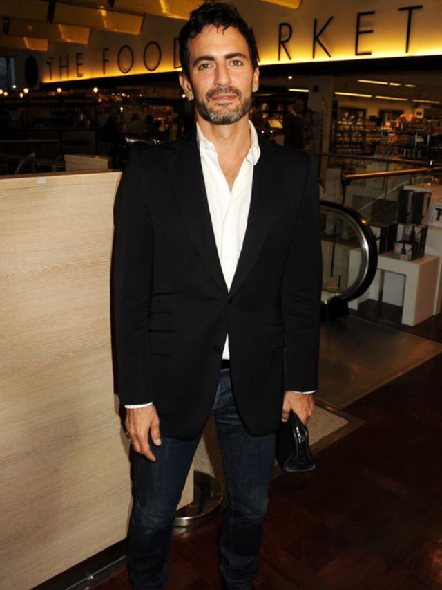 <p><a href="http://www.elleuk.com/catwalk/collections/marc-jacobs/autumn-winter-2010">Marc Jacobs</a> flew into London last night to launch his new men's scent, Bang, with a party at Harvey Nichols. We had a chat with him (big excitement) and couldn't res