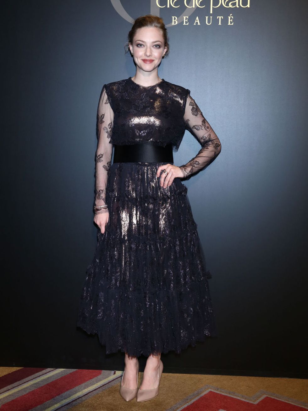 <p>Amanda Seyfried attends 'Cle de peau BEAUTE 2014' promotional event at the Ritz Carlton, Tokyo wearing Lanvin on 2nd June 2014.</p>