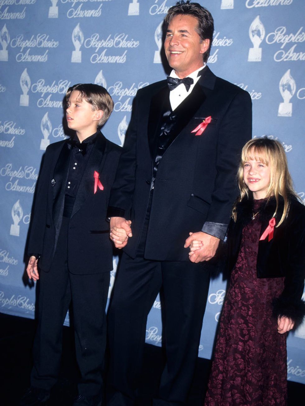 Dakota Johnson, 7, with her father Don Johnson

At the 1997 Peoples Choice Awards.