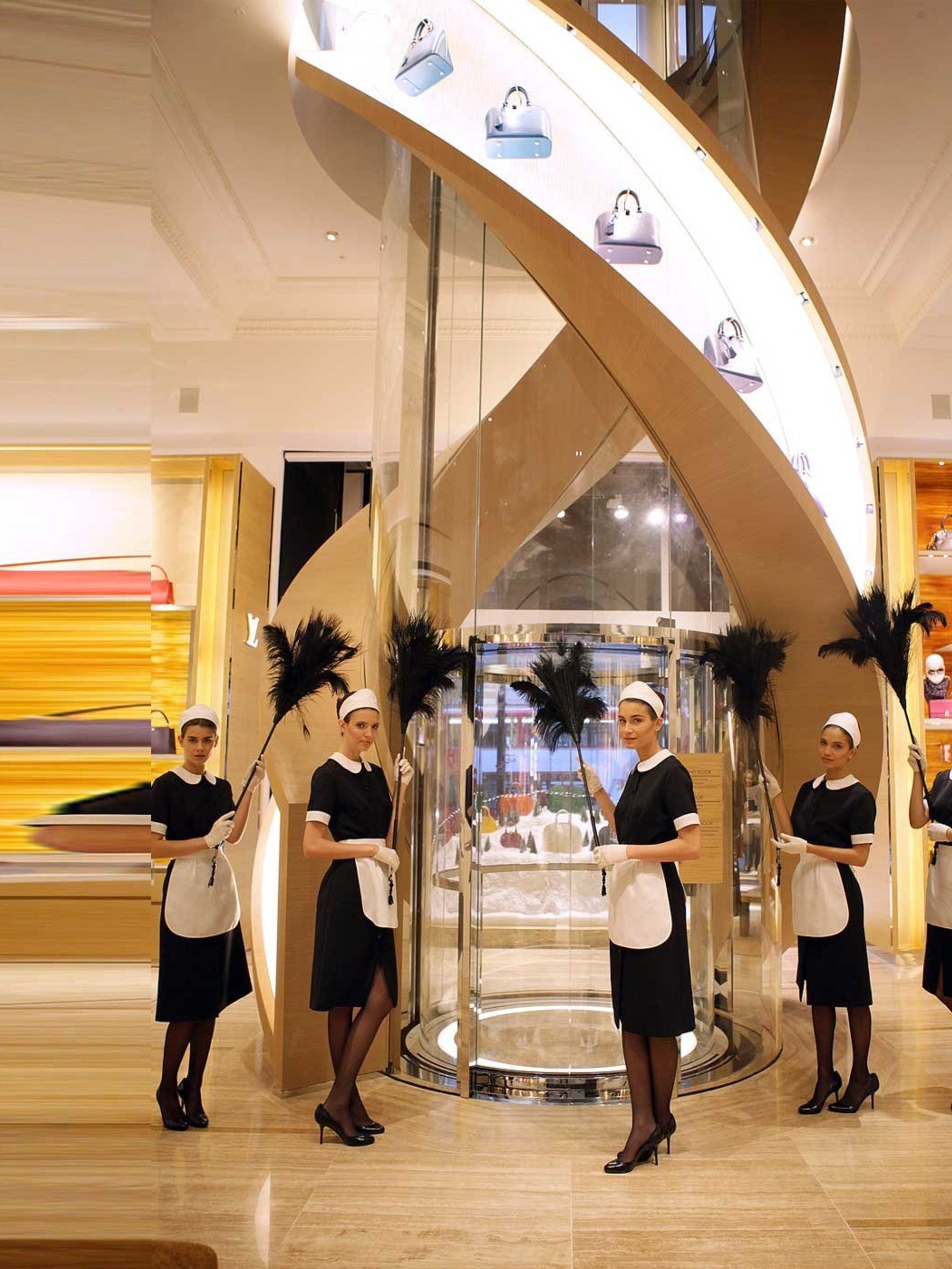 Liftoff for Louis Vuitton in Selfridges storewithinastore contains  Willy Wonkalike glass elevator  London Evening Standard  Evening Standard