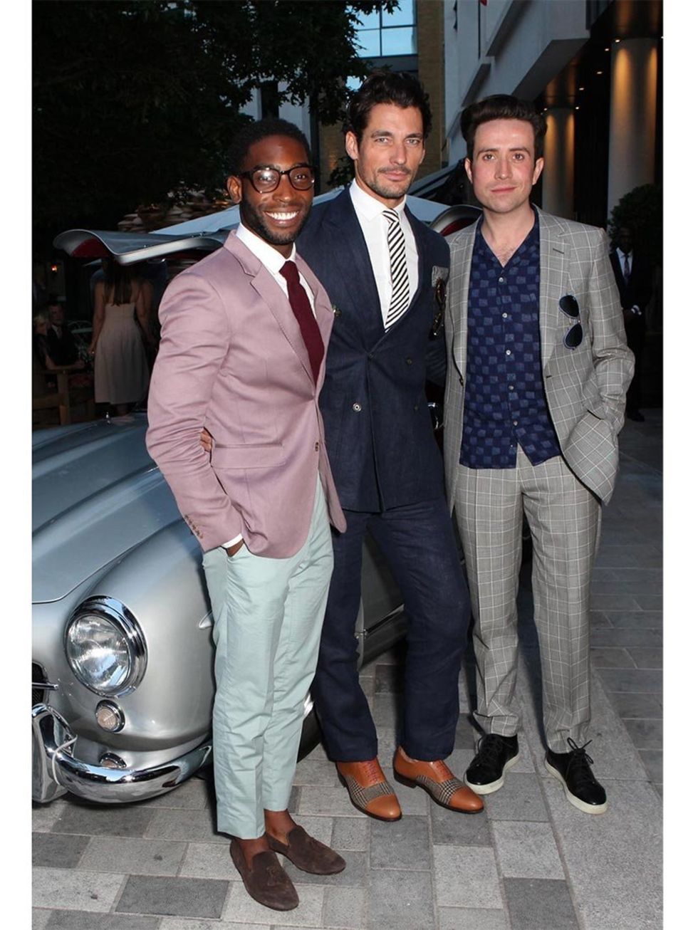 <p>Tinie Tempah, David Gandy and Nick Grimshaw at the closing party for London Collections: Men.</p>