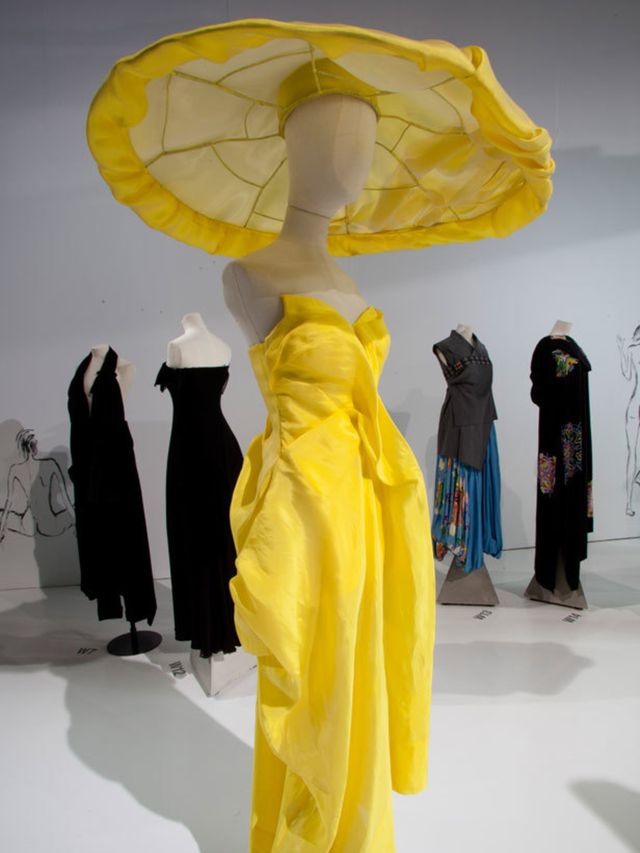 <p>A Yohji Yamamoto dress at the V&amp;A</p>