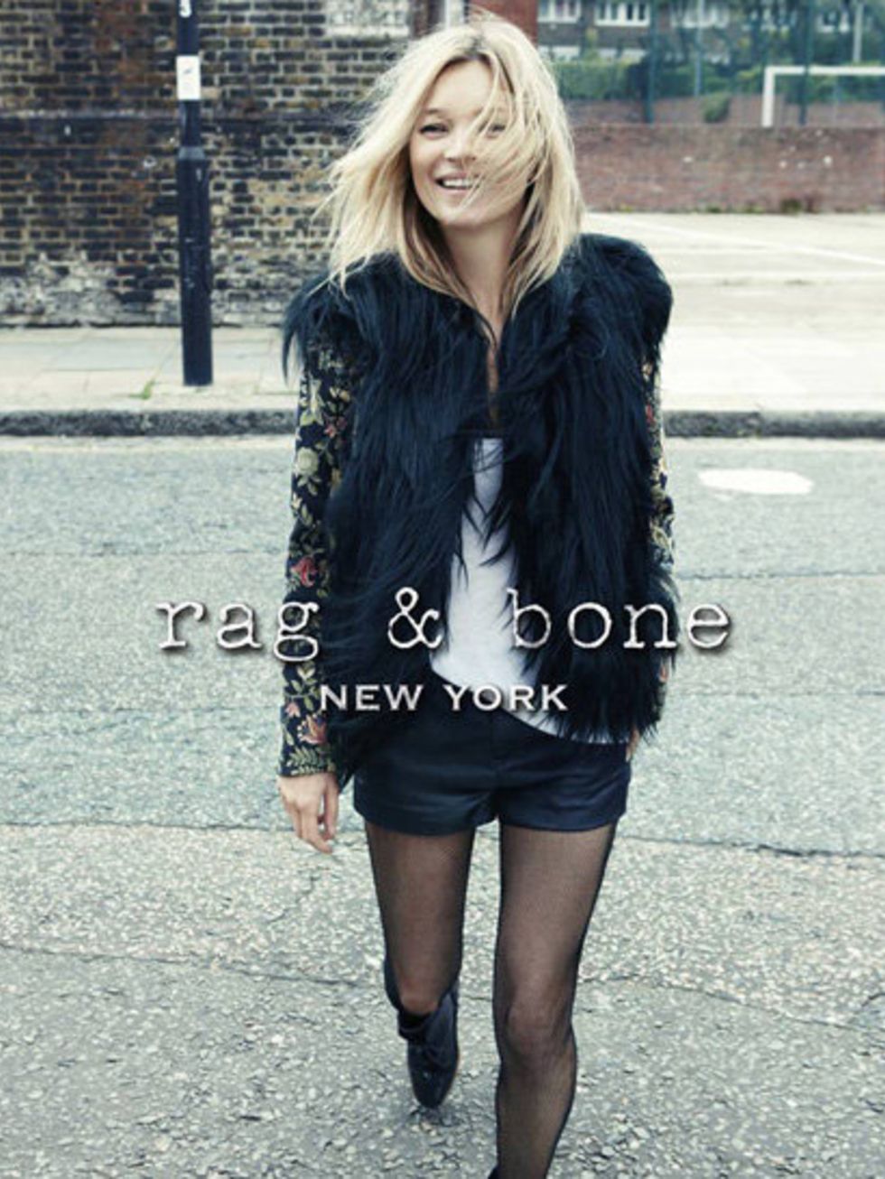 <p>Kate Moss in the Rag &amp; Bone AW12 campaign</p>