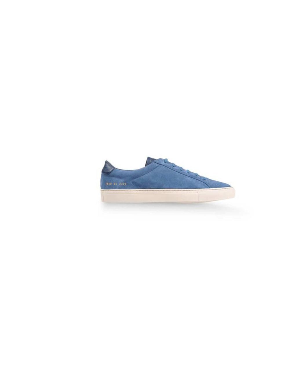 <p>A pair of blue suede <a href="http://www.thecorner.com/gb/men/sneakers_cod44570857wq.html">Common Projects</a> trainers, £194 add some casual cool</p>