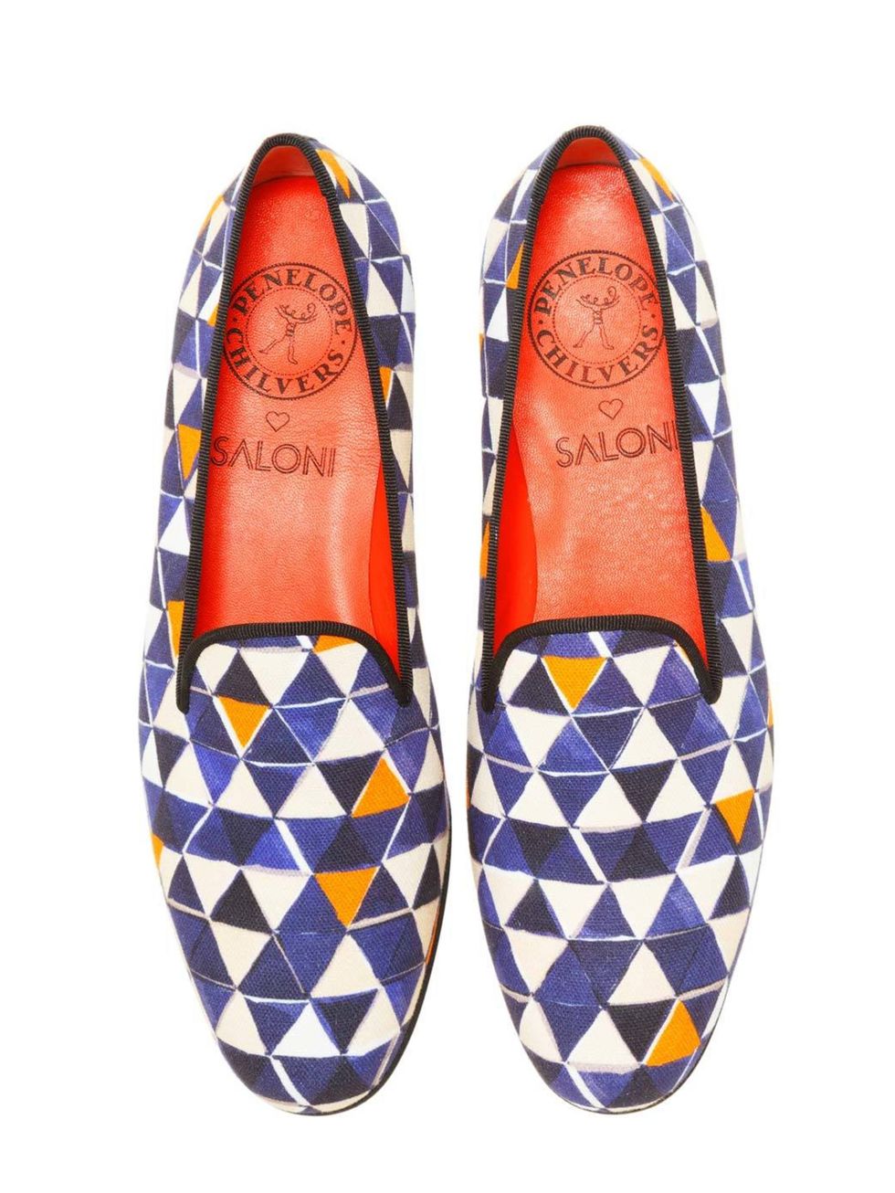 <p>Penelope Chilvers &amp; Saloni 'Dandy' slippers</p>
