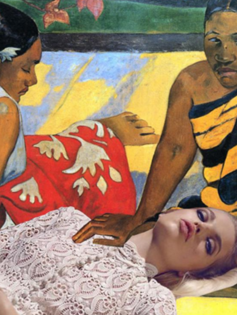 &quot;Stay Still, Gauguin is Going to Make Us Immortal!&quot; Painting: Parau Api by Gauguin Ph: @daphnegroeneveld f