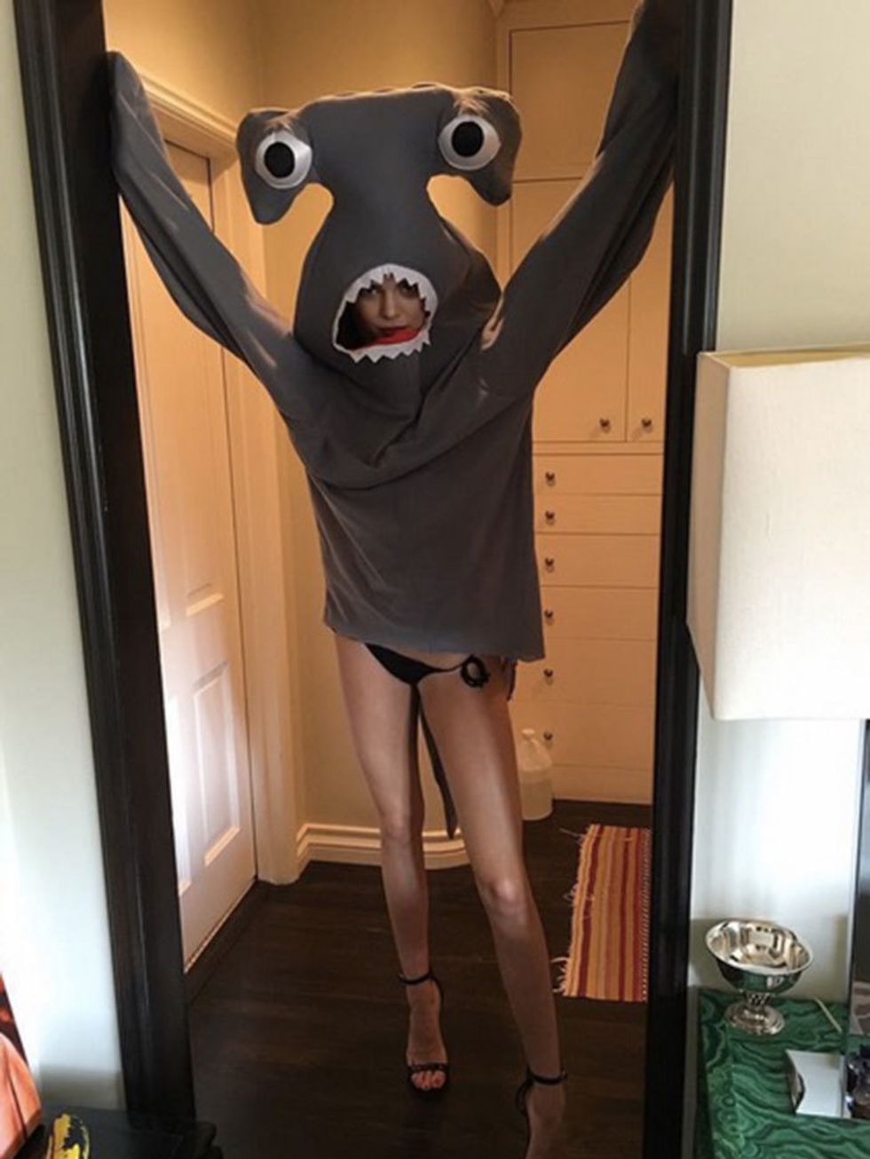 Kendall Jenner's getting prepped for Love Magazine's annual advent calendar. Left shark? #loveadvent