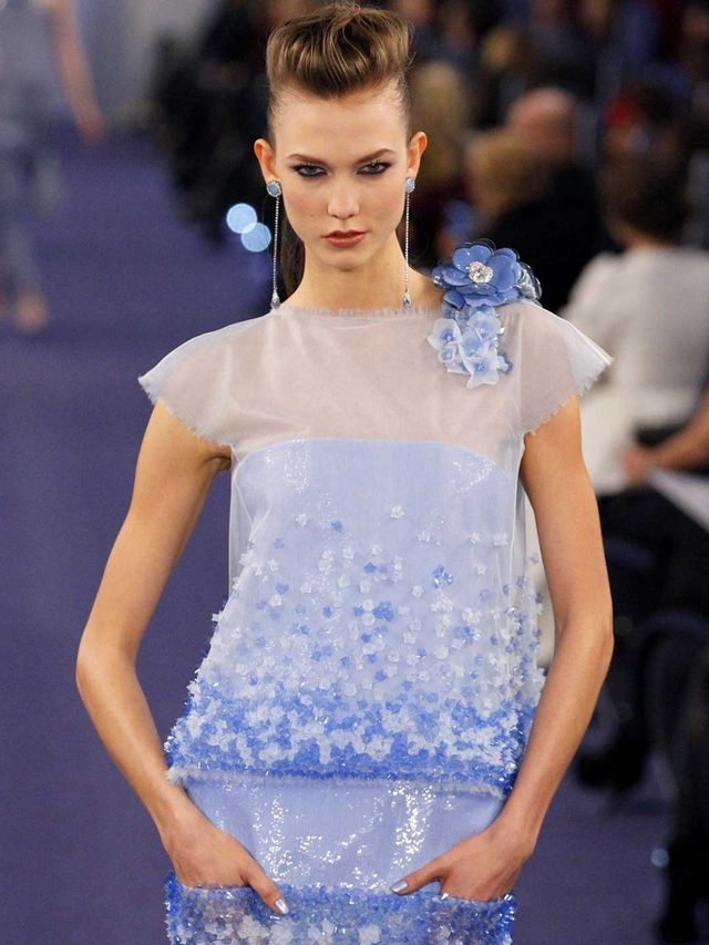 <p>Karlie Kloss in the Chanel couture show.</p>