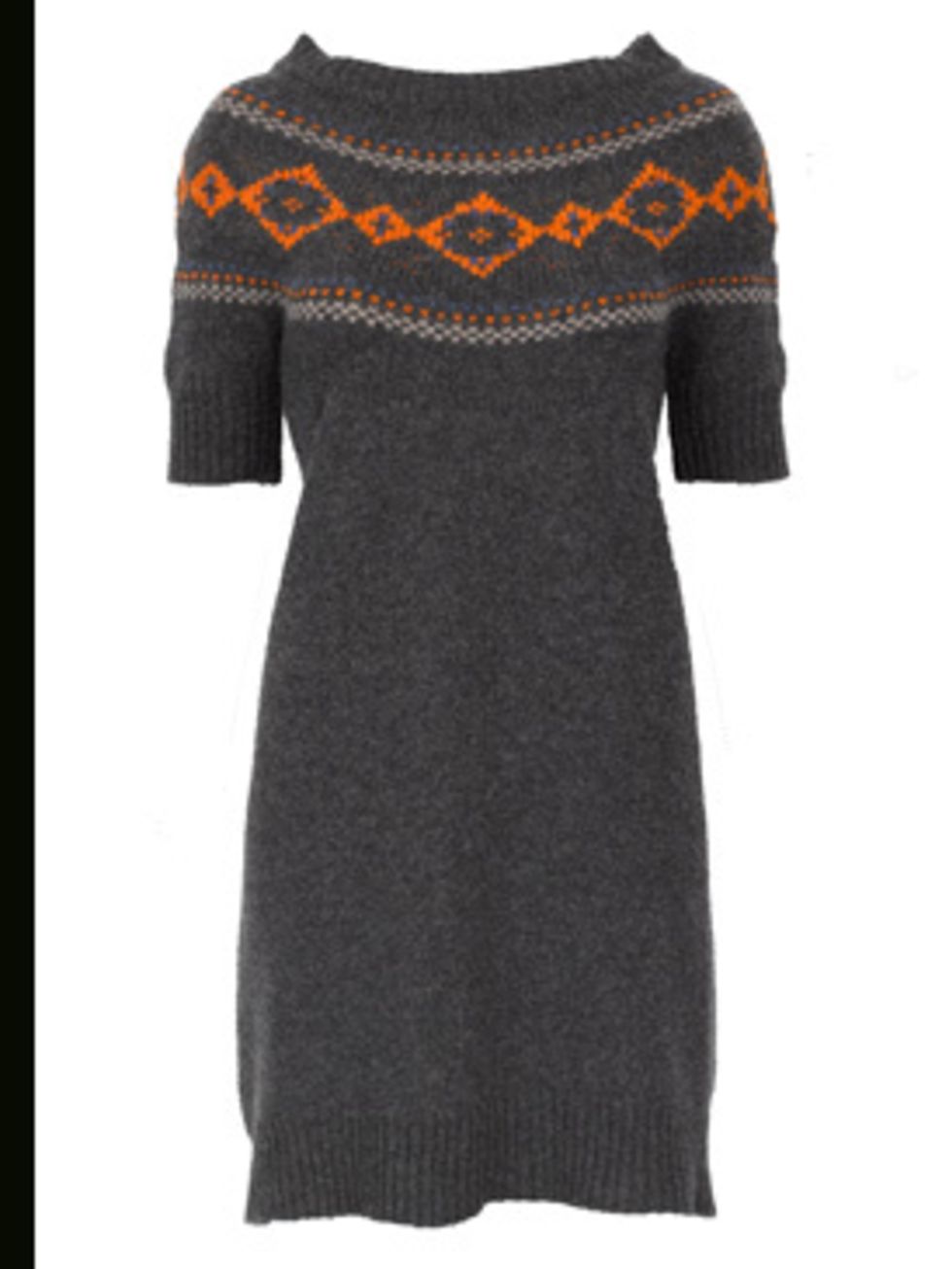 <p>Grey Jumper dress, £107 by Comptoir Des Cotonniers call 020 7792 9580</p>