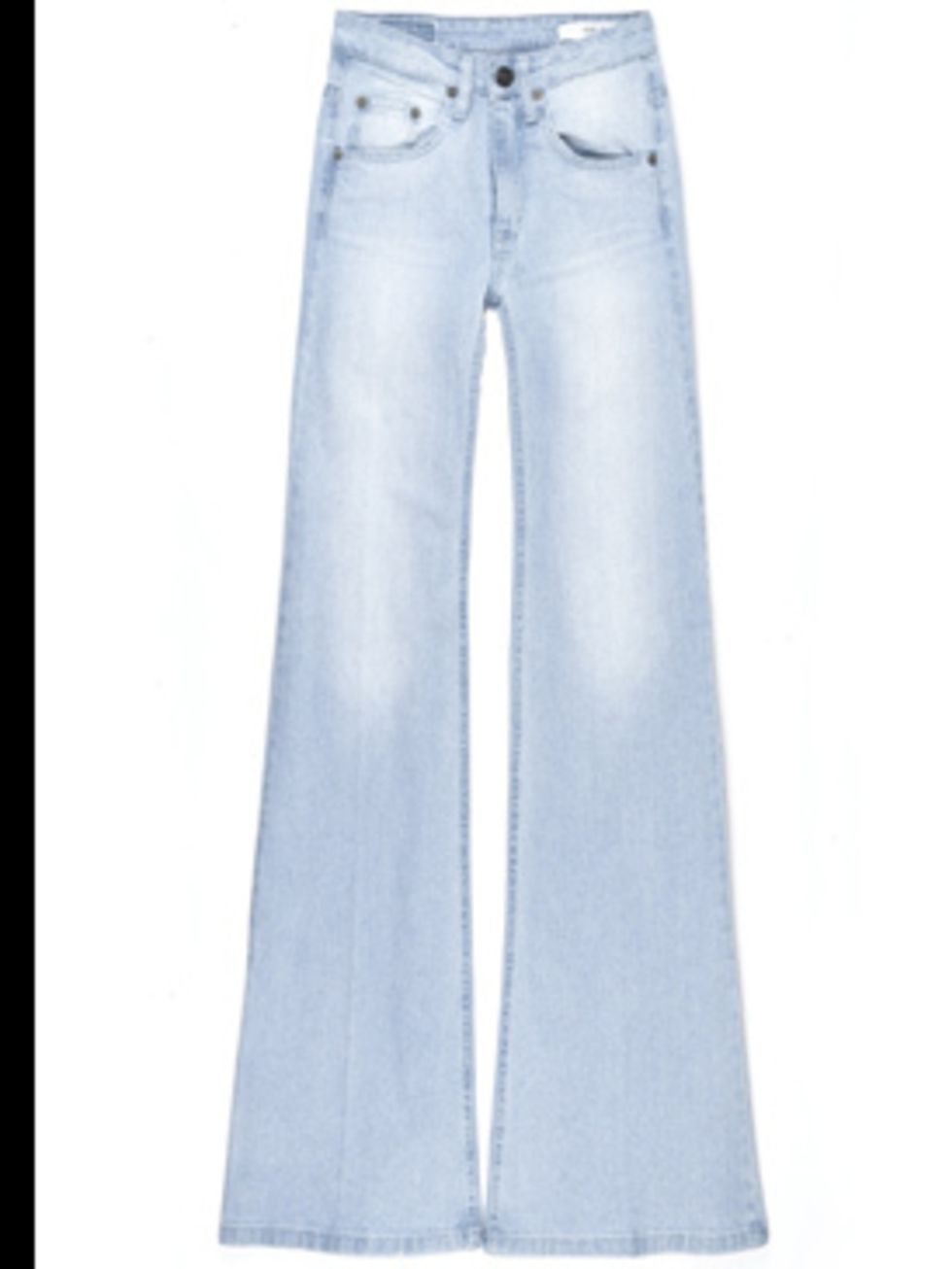 <p>'Colbert' flared jeans £175.50 by 18th Amendment, for stockists call 0207 225 3816 </p>