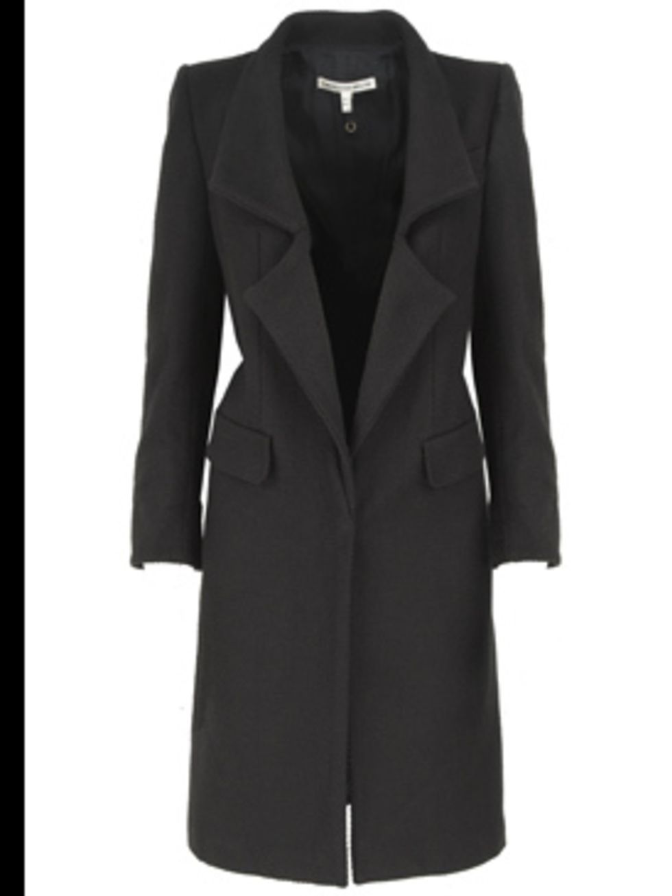 <p>Black 'Crombie' coat £375 by Twenty8Twelve, for stockists call 0207 221 9287</p>