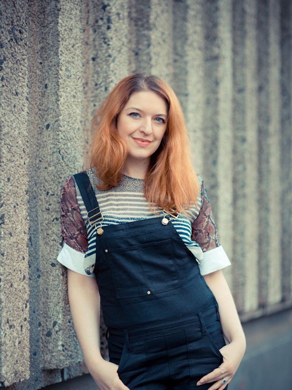 <p>Natasha Pearlman - Deputy Editor.</p>

<p>Preen top and Frame Denim dungarees.</p>