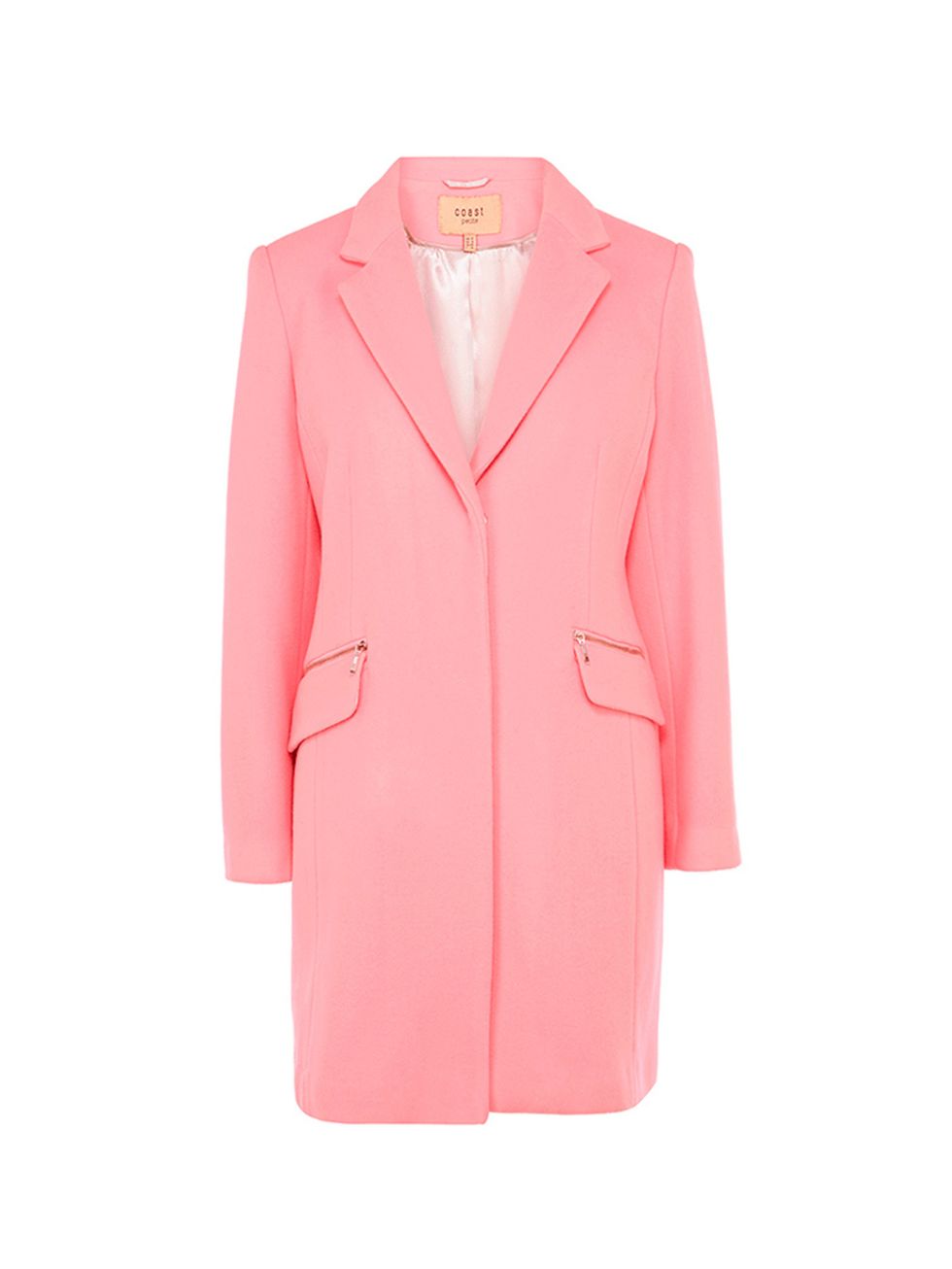 <p><a href="http://www.coast-stores.com/pink-crombie-coat-petite/jackets,-coats-&-cover-ups/coast/fcp-product/1388360?locale=en" target="_blank">Coast pink coat</a>, £175<br />
 </p>