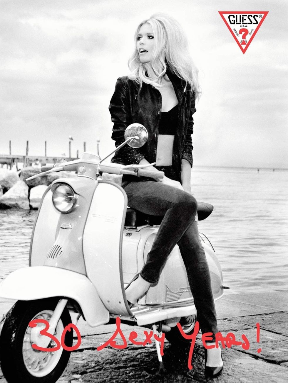 <p>Claudia Schiffer for Guess</p>