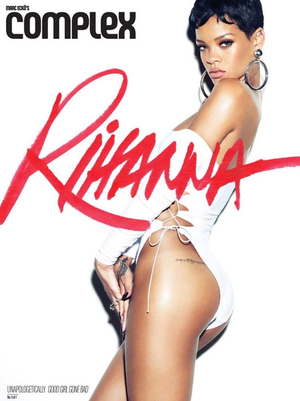 <p>One of Rihanna's seven Complex covers</p>