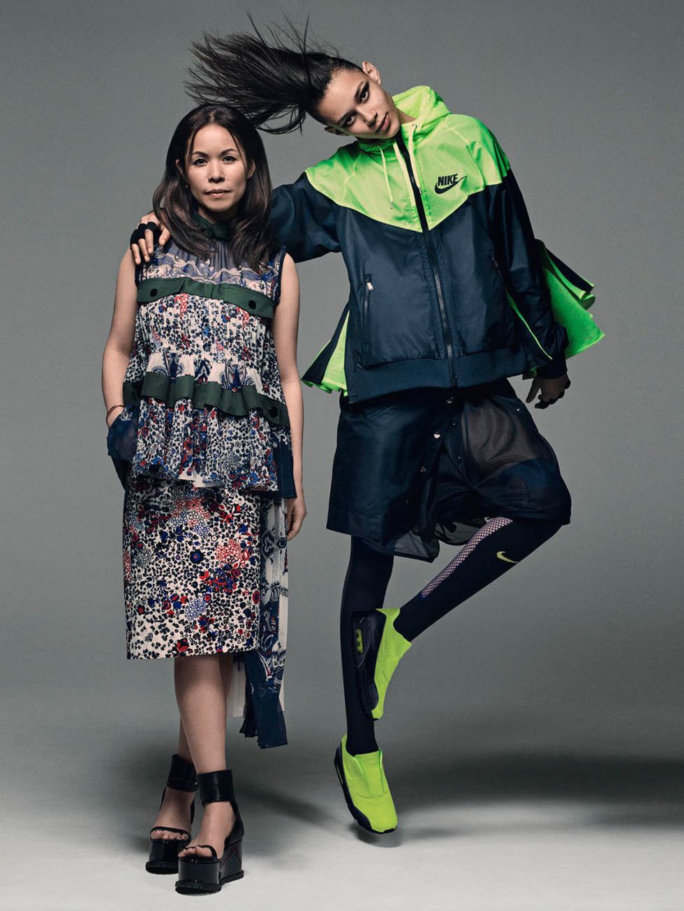 Chitose Abe of Sacai has partnered with NikeLab and put her brilliantly unexpected spin on some of the sports label's most classic pieces.
Available from nike.com from 19 March