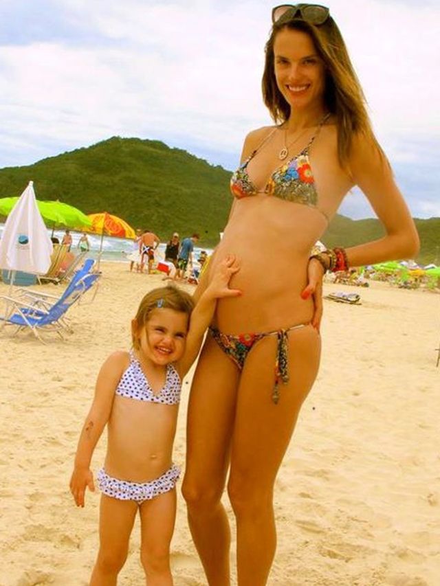 <p>Alessandra Ambrosio on a Brazilian beach</p>