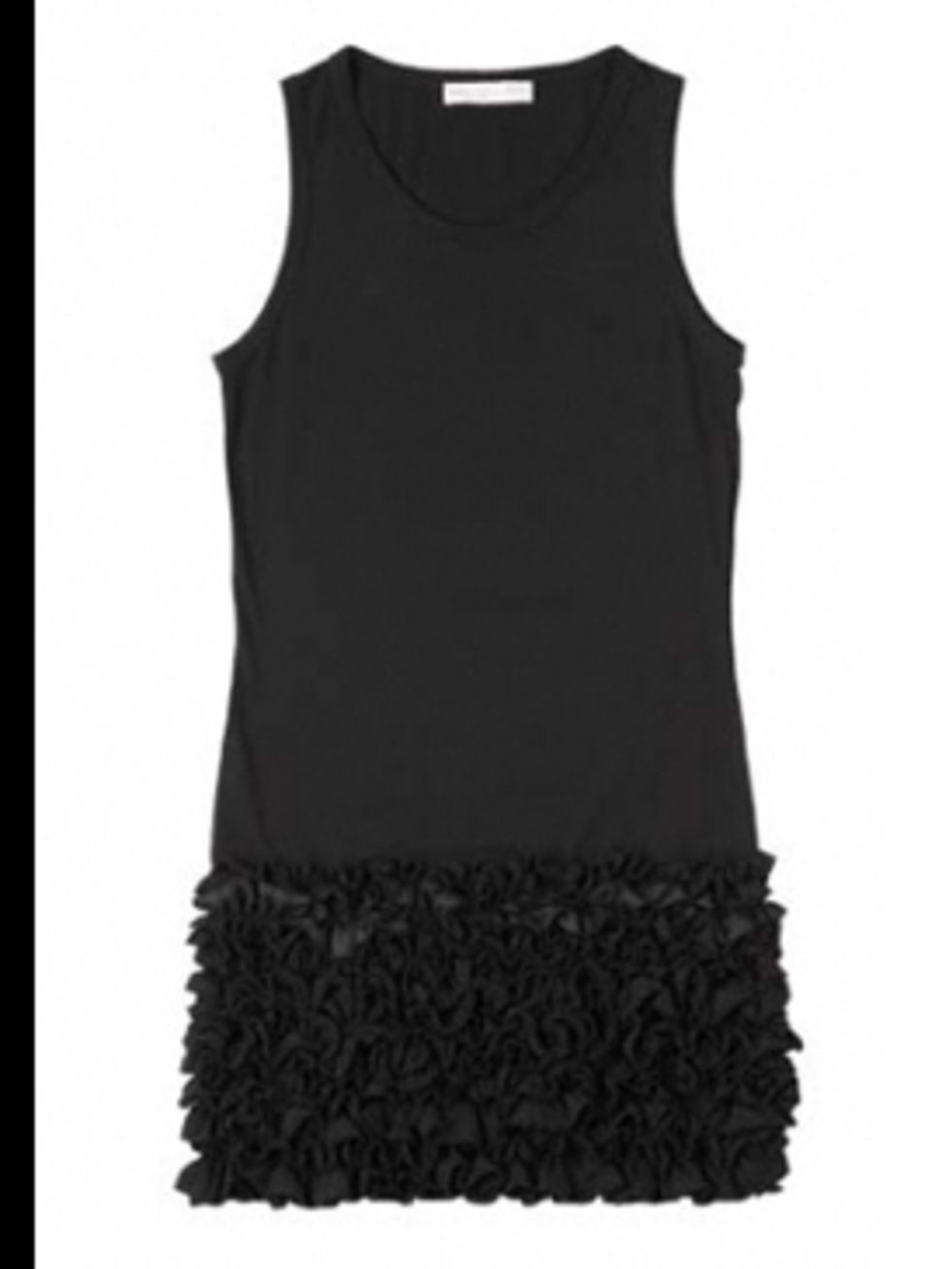 <p>Black ruffle dress £375 by Stella McCartney, available from Start</p>