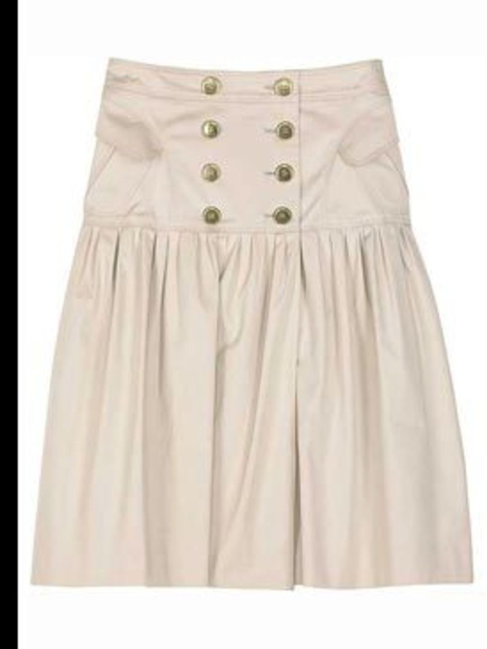 <p>Cream high waisted full skirt, £295, by Burberry, for stockist details call 0700 078 5676 </p>