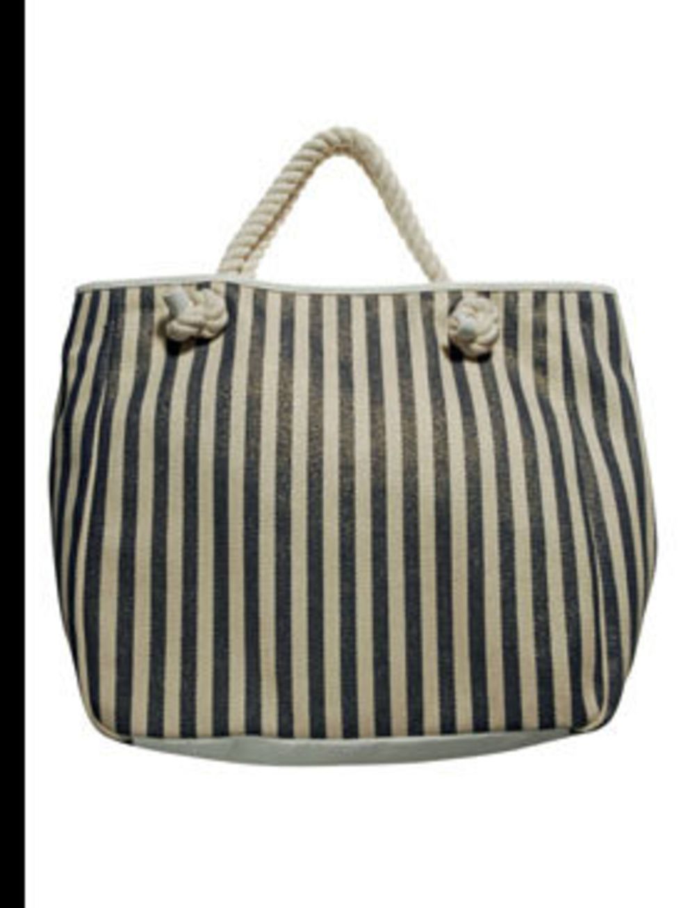 <p>Striped tote bag, £25, Dorothy Perkins, 0845 121 4515</p>