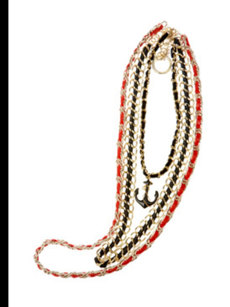 <p>Chain necklace, £10, by Freedom from <a href="www.topshop.co.uk">Topshop</a>. For stockist details call 01277 844 846.</p>