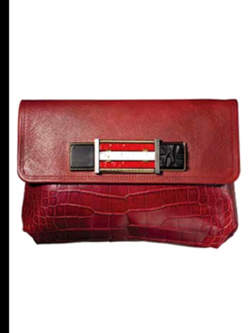 <p>Crocodile clutch, price on request, by Marc Jacobs, for stockists call 020 7399 1690</p>