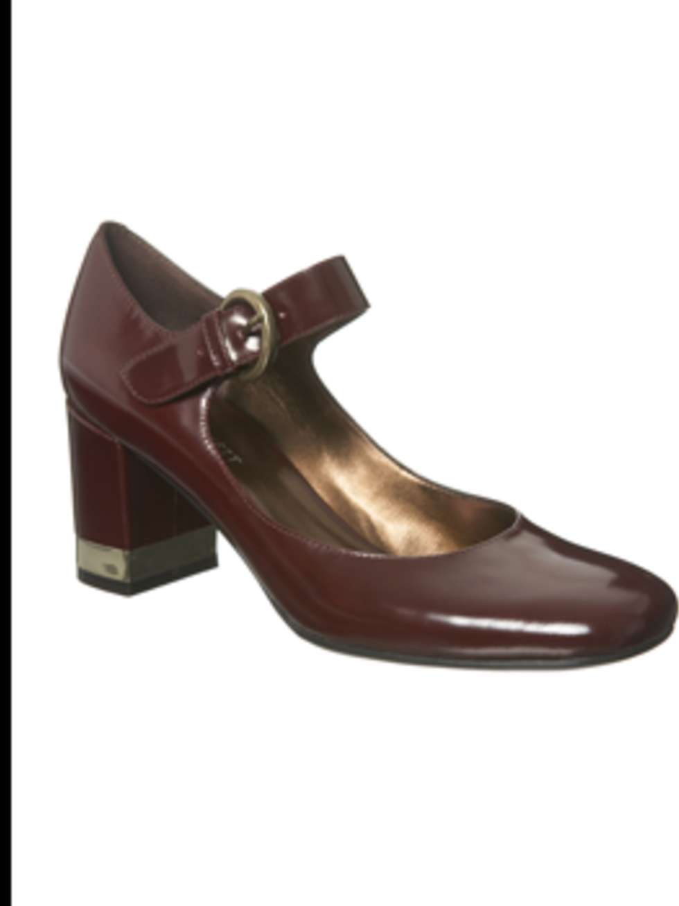 <p>Wine patent mary jane, £65 from Nine West for stockists call 020 7079 7586</p>
