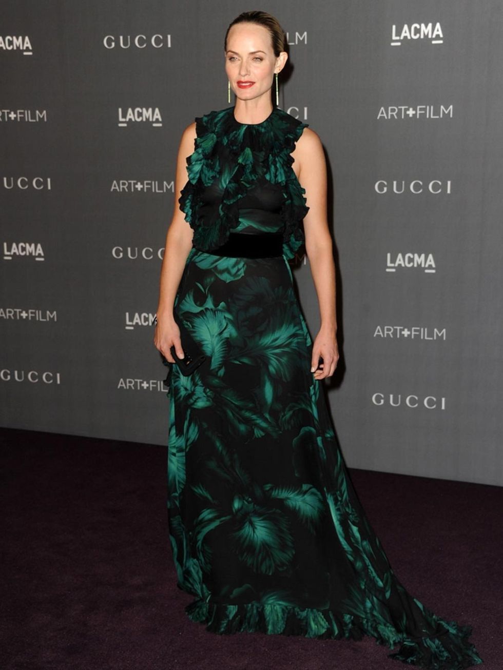 <p>Amber Valetta arrives for the LACMA 2012 film and art gala.</p>