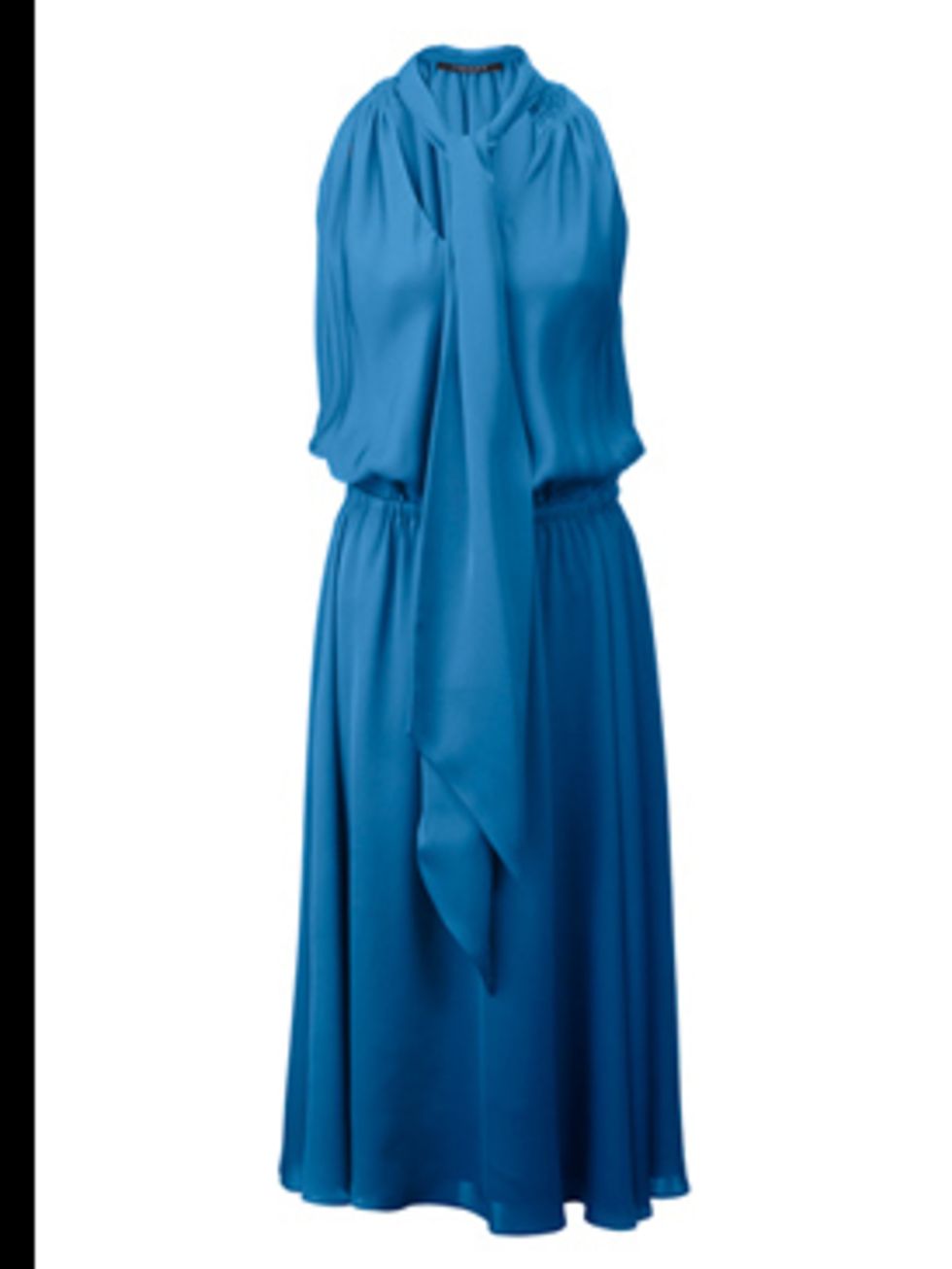<p>Drape neck blue dress, £499, by <a href="http://www.jaeger.co.uk/index.cfm?page=1094&amp;productid=710072R&amp;productvar=710072R-06600-12&amp;refpage=1583">Jaeger</a></p>