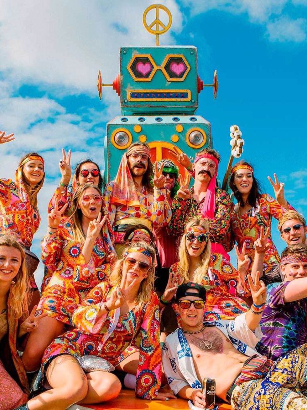 <p>THE LURVE</p>

<p>Give Bestival-goers a theme, and boy do they run with it. This year, the fancy dress was all about the Summer of Love  cue fields full of flares, round specs and ensembles psychedelic enough to make Austin Powers look understated. Ti