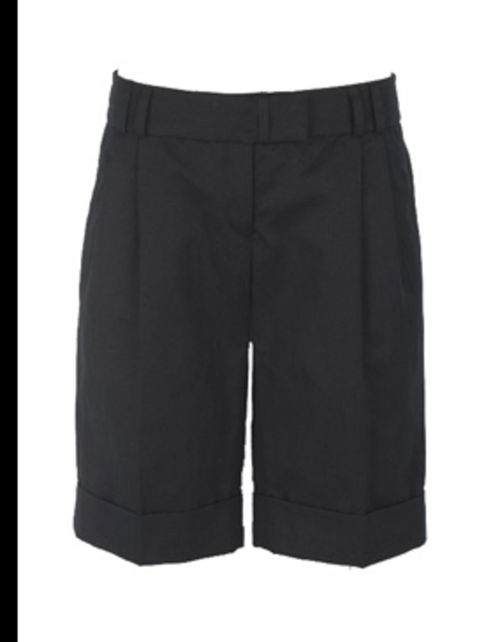 <p>Black cuffed shorts, £65, by <a href="http://www.tedbaker.com/shop.do?cID=591&amp;pID=5864">Ted Baker</a></p>