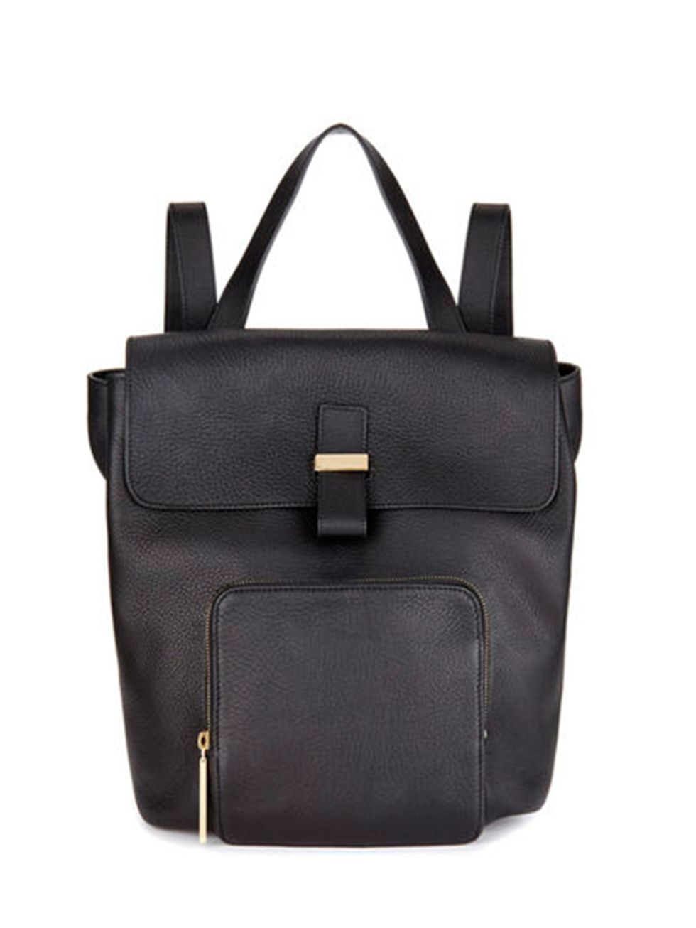 <p>Rain will roll right off a leather backpack. <a href="http://www.whistles.com/women/accessories/bags/portland-backpack-20365.html" target="_blank">Whistles</a> Portland Backpack &pound;295</p>