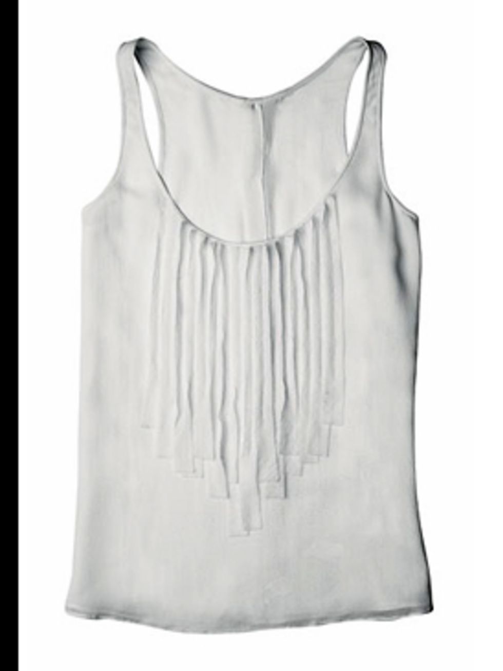 <p> White chiffon blouse, £150, by Joseph. For stockists call 02076108441</p>