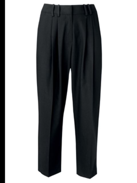 <p>Black peg-leg trousers £25 by <a href="http://www.dorothyperkins.co.uk">Dorothy Perkins</a></p>