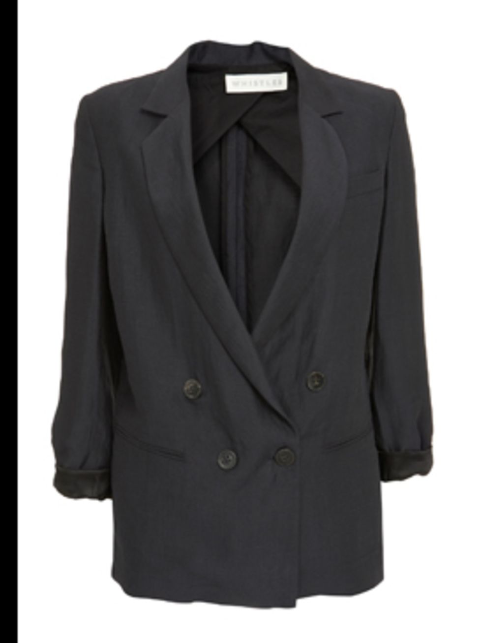 <p>Oversized blazer, £150, by Whistles. For stockists call 0870 770 4301</p>