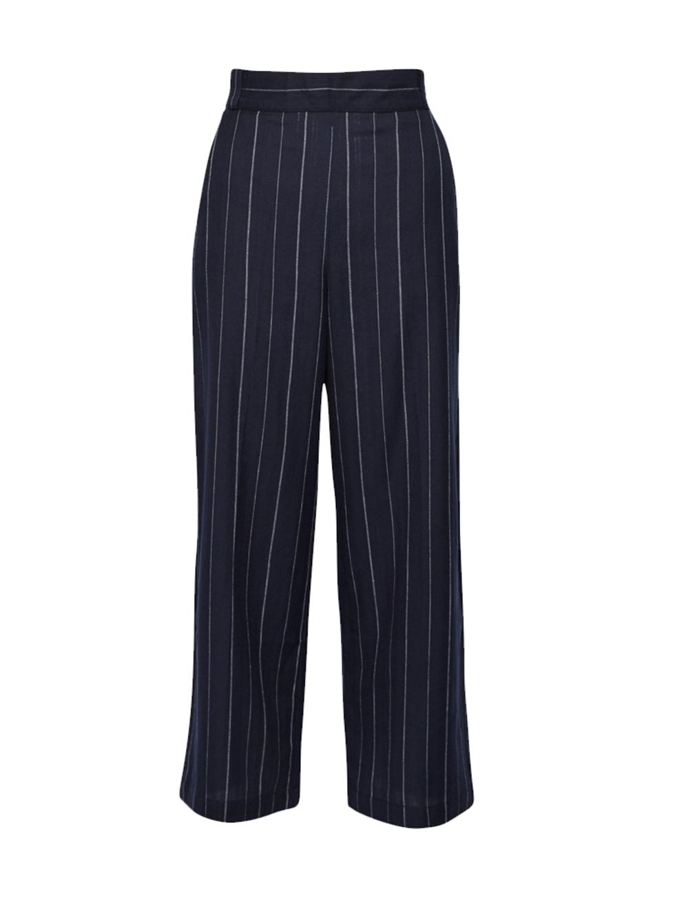 <p><a href="http://www.frenchconnection.com/product/74FAO/Riviera+Stripe+Flared+Trousers.htm?search_keywords=stripes" target="_blank">French Connection</a> wide legged cropped trousers, £85</p>