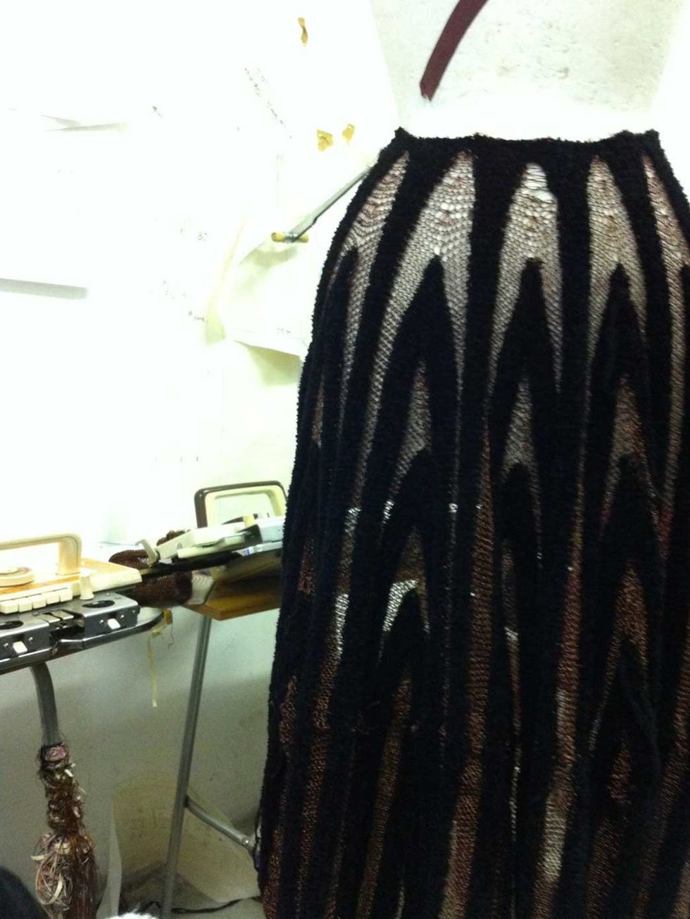 <p>A knit skirt from Craig Lawrence's A/W '12 collection</p>