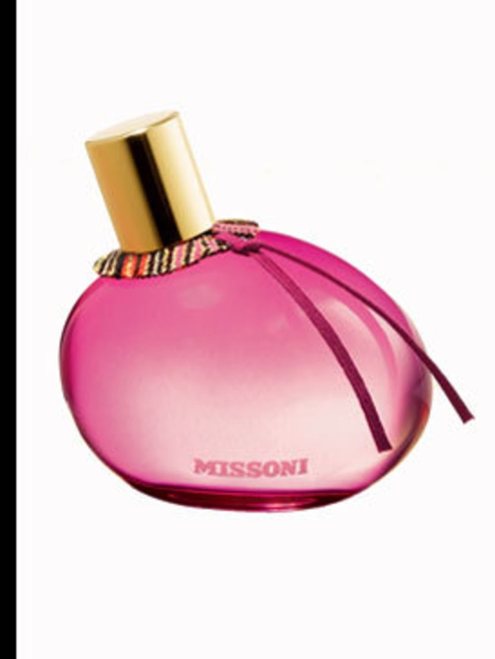 <p>Missoni eau de toilette, £50 from Missoni, 0870 034 2566
    <strong>.</strong> £25 goes to the Breast Cancer Research Foundations in the UK and Ireland.</p>