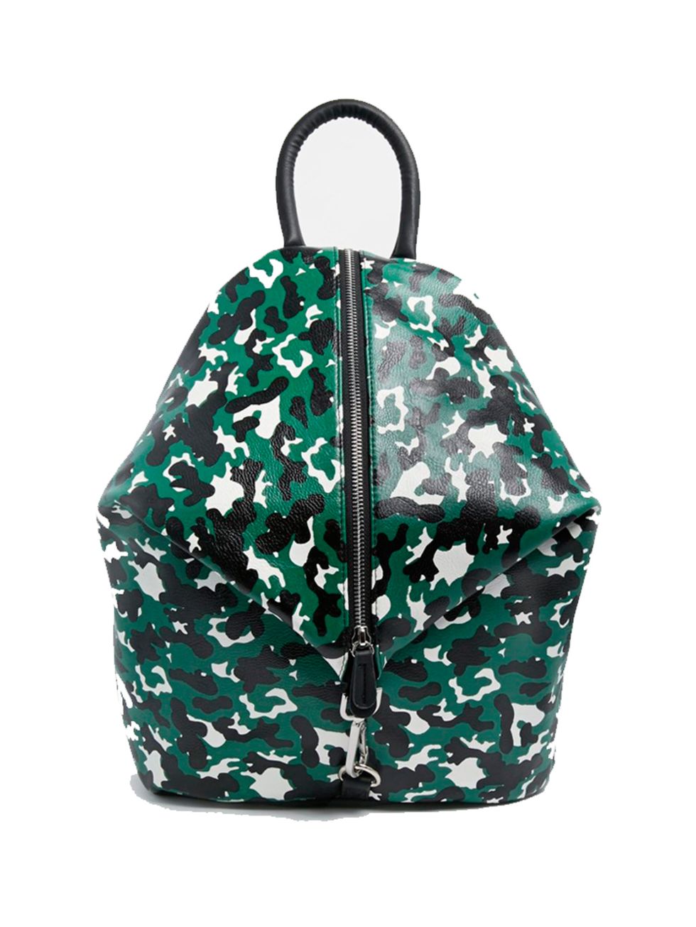 <p>Market & Retail Editor Harriet Stewart will sling this camo backpack over one shoulder (it's way spacier than your think). </p>

<p> </p>

<p><a href="http://www.asos.com/ASOS/ASOS-Front-Zip-Backpack-With-Dog-Clip-And-Pockets/Prod/pgeproduct.aspx?iid=5