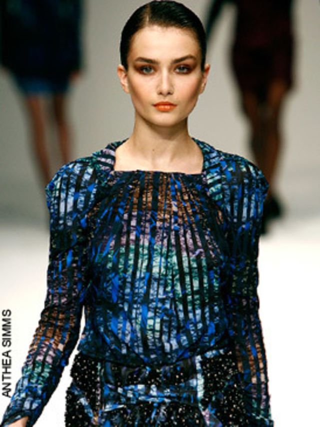 <p>For their latest collection Pilotto (who designs the prints) and his partner Chris De Vos (whose focus is silhouette), gave us a focused and well edited collection of what they do best - directional, computer manipulated rainbow prints (this season ins