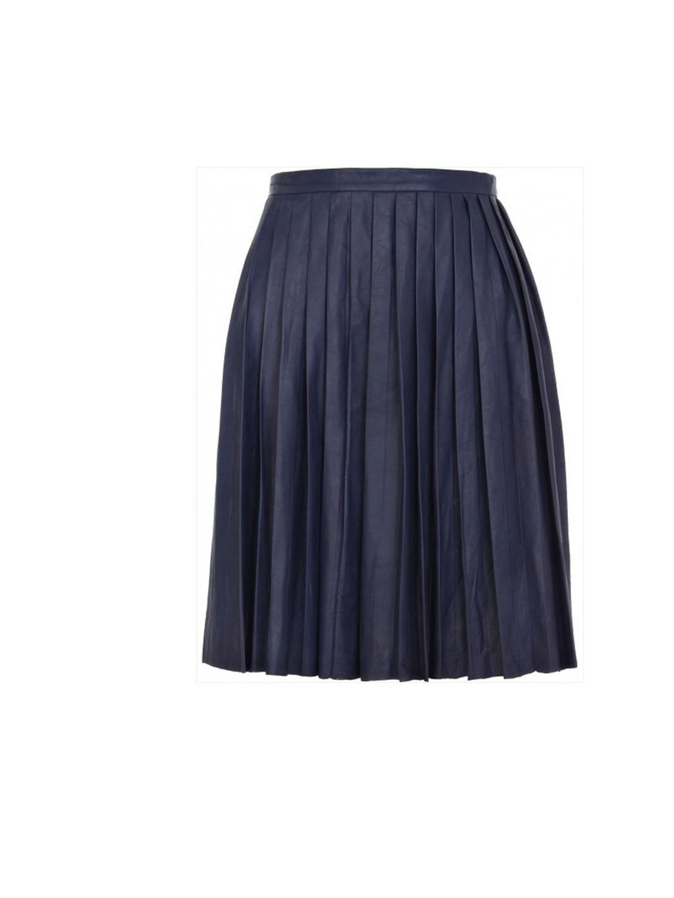 <p>Eudon Choi for River Island leather pleated skirt, £150</p>