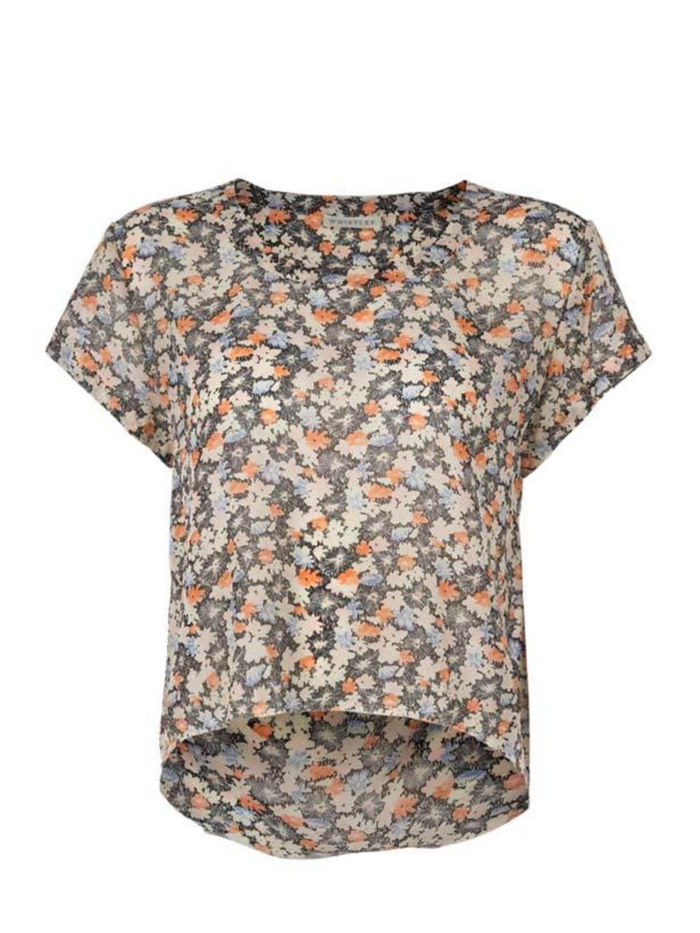<p>Floral printed tee, £65, by Whistles (0870 770 4301) </p>