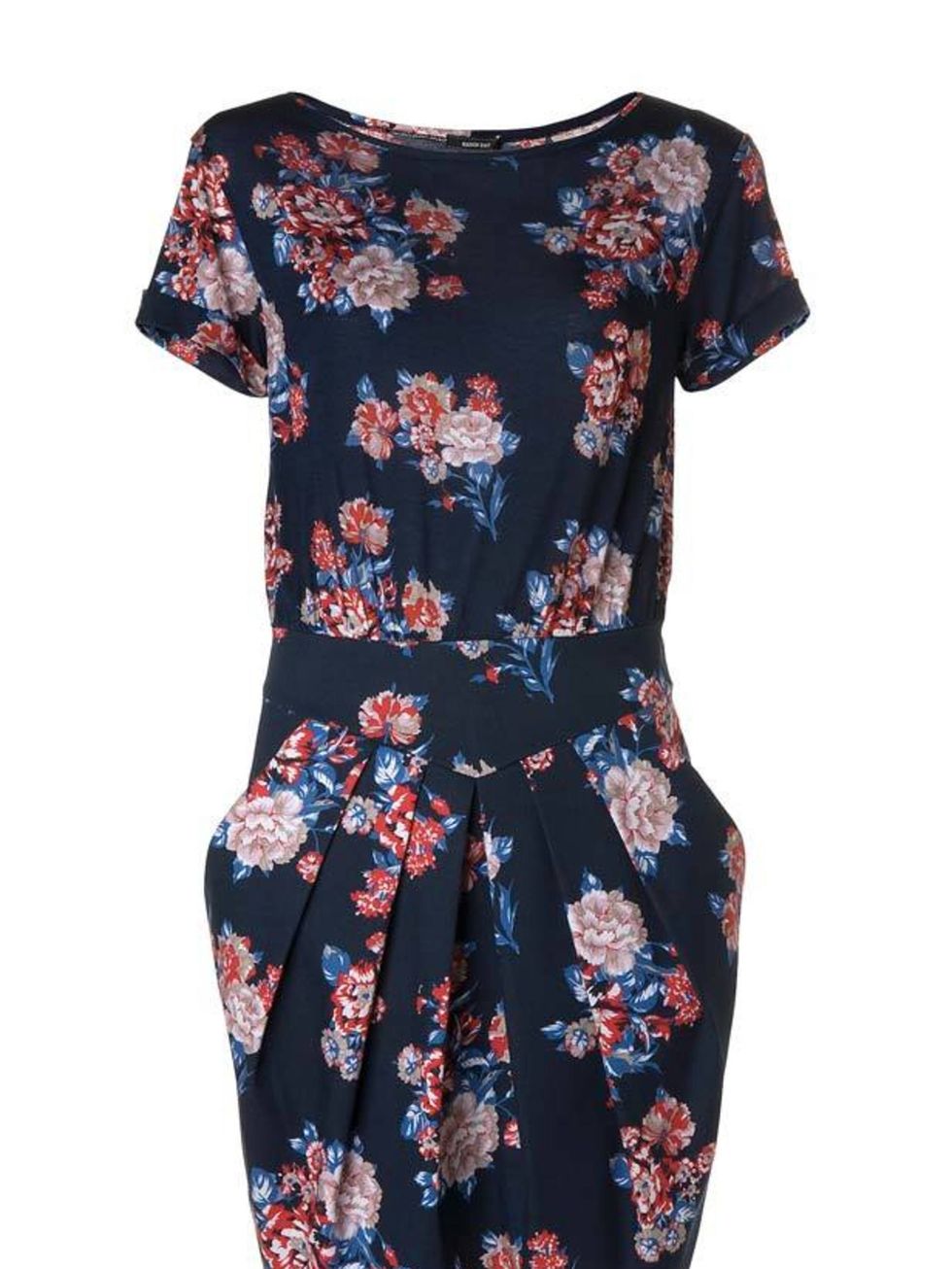 <p>Navy floral dress, £45, by Mango (0207 434 3694)</p>