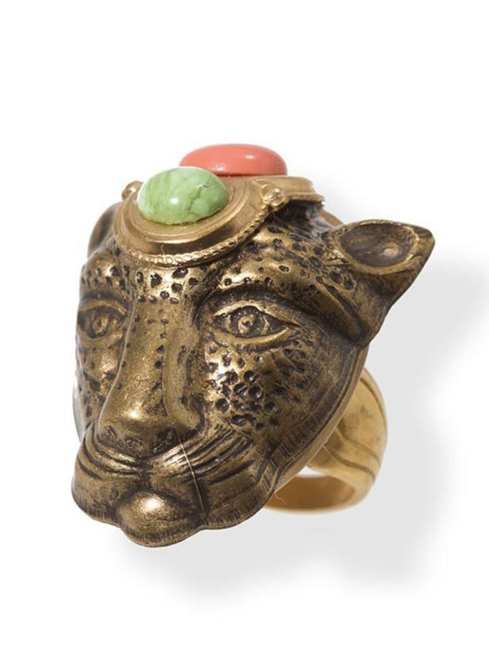 <p>Jaguar head cocktail ring, £175, by Patrice at <a href="http://www.frenchsdairy.com/designers/patrice/rings/handmade-patrice-lion-head-ring.html">French's Dairy</a> </p>
