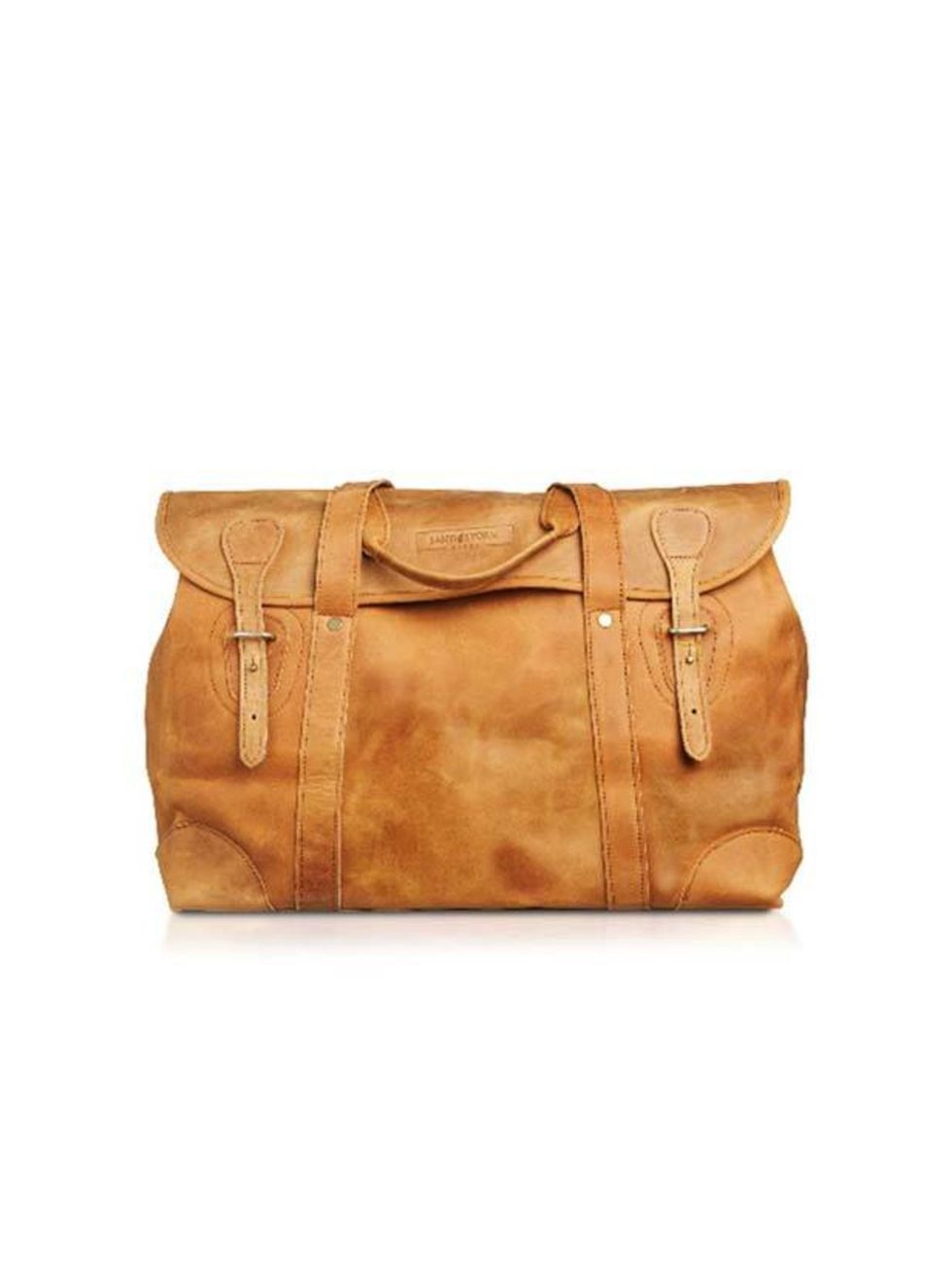 <p>Tan leather weekend bag, £245, by <a href="http://www.sandstormkenya.com/index.php?main_page=index&amp;cPath=1&amp;">Sandstorm </a></p>