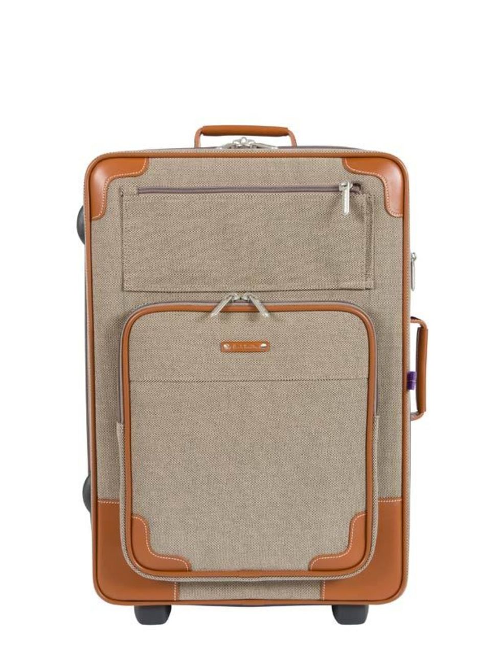 <p>Canvas and leather suitcase, £359, by Paul Smith (0800 023 4006)</p>