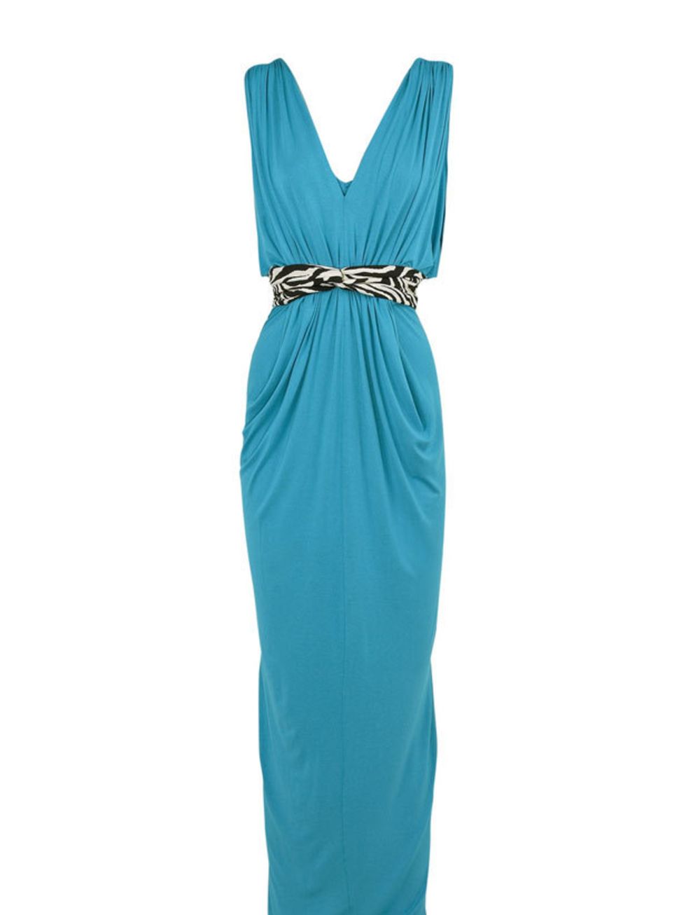 <p>Turquoise and zebra print dress, £190, by T-Bags at <a href="http://www.net-a-porter.com/Shop/Designers/T_Bags">Net-a-Porter</a> </p>