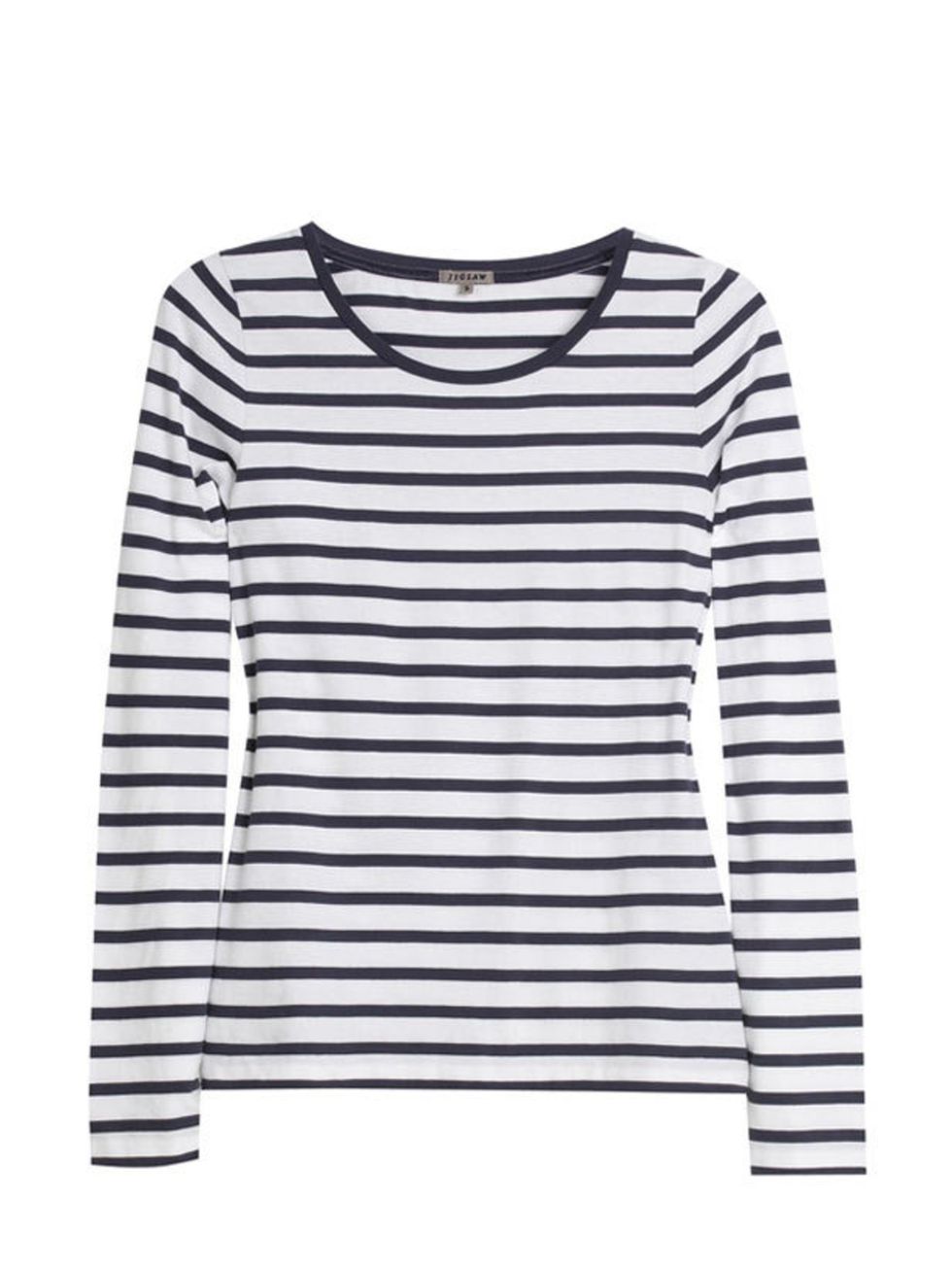<p>Jersey stripe top, £34, by <a href="http://www.jigsaw-online.com/fashion/1000723/J01512/BL050/womens/shirts-and-tops/retro-jersey-stripe-top-new">Jigsaw</a></p>