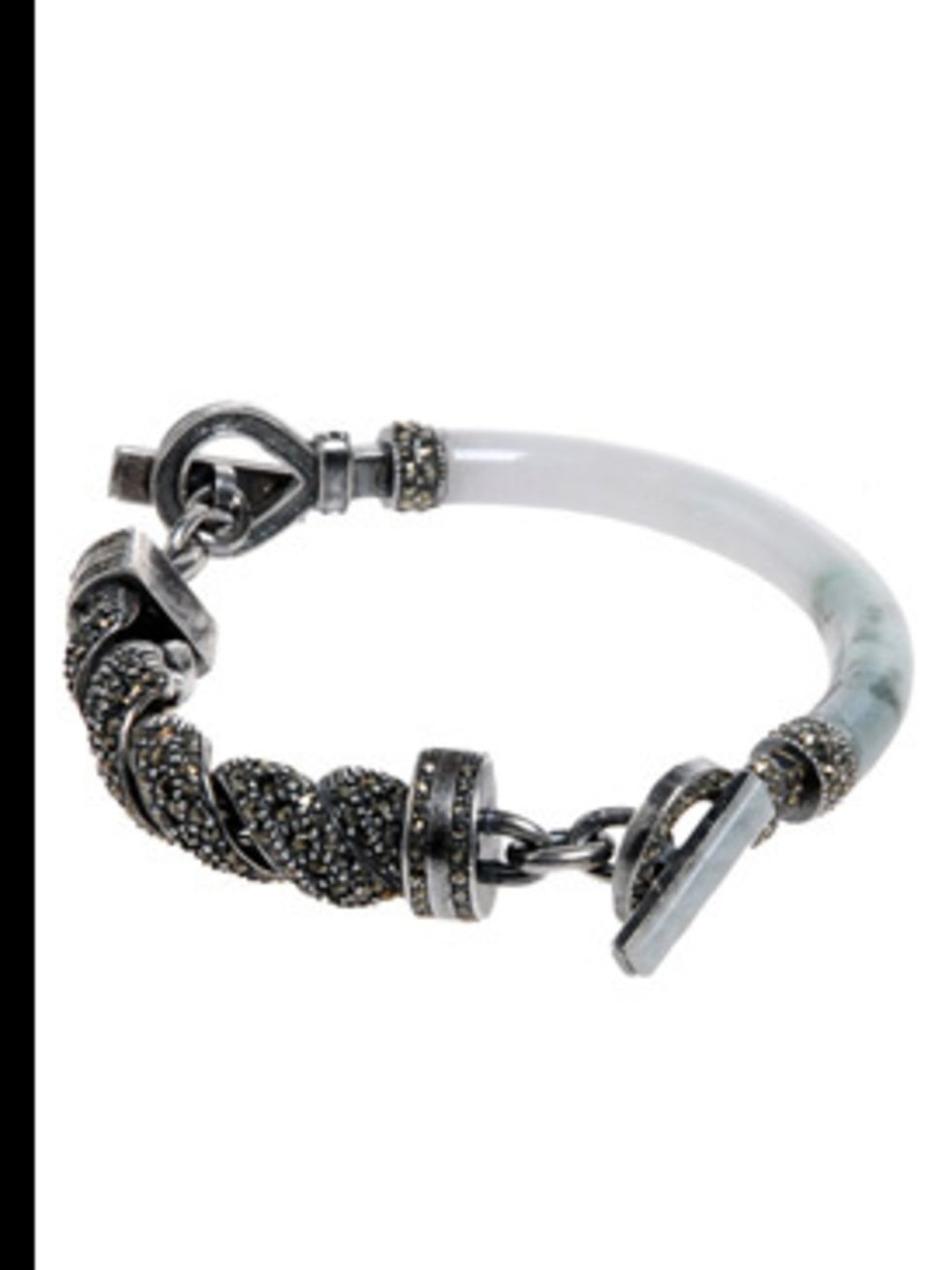 <p>Bracelet, £225.00 by R Jewellery at <a href="http://www.brownsfashion.com/product/designers/womenscollections/brownsfocus/r/94600.htm">Browns</a></p>